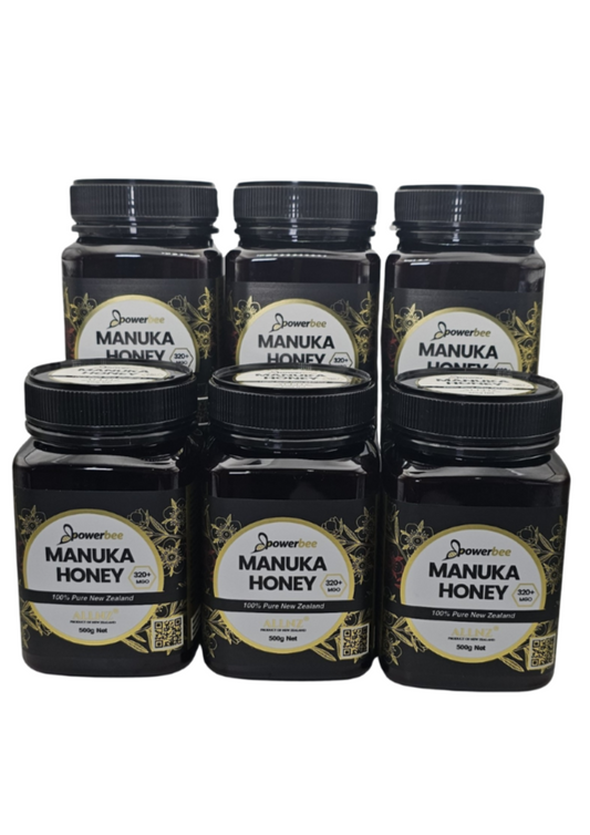 Manuka honey MGO 320+ 500g  6 bottles