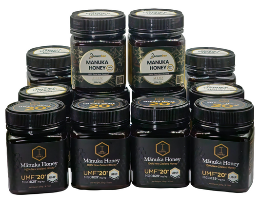 iHoney umf20+,mgo829+ 4bottles,powerbee mgo290+ 8bottles